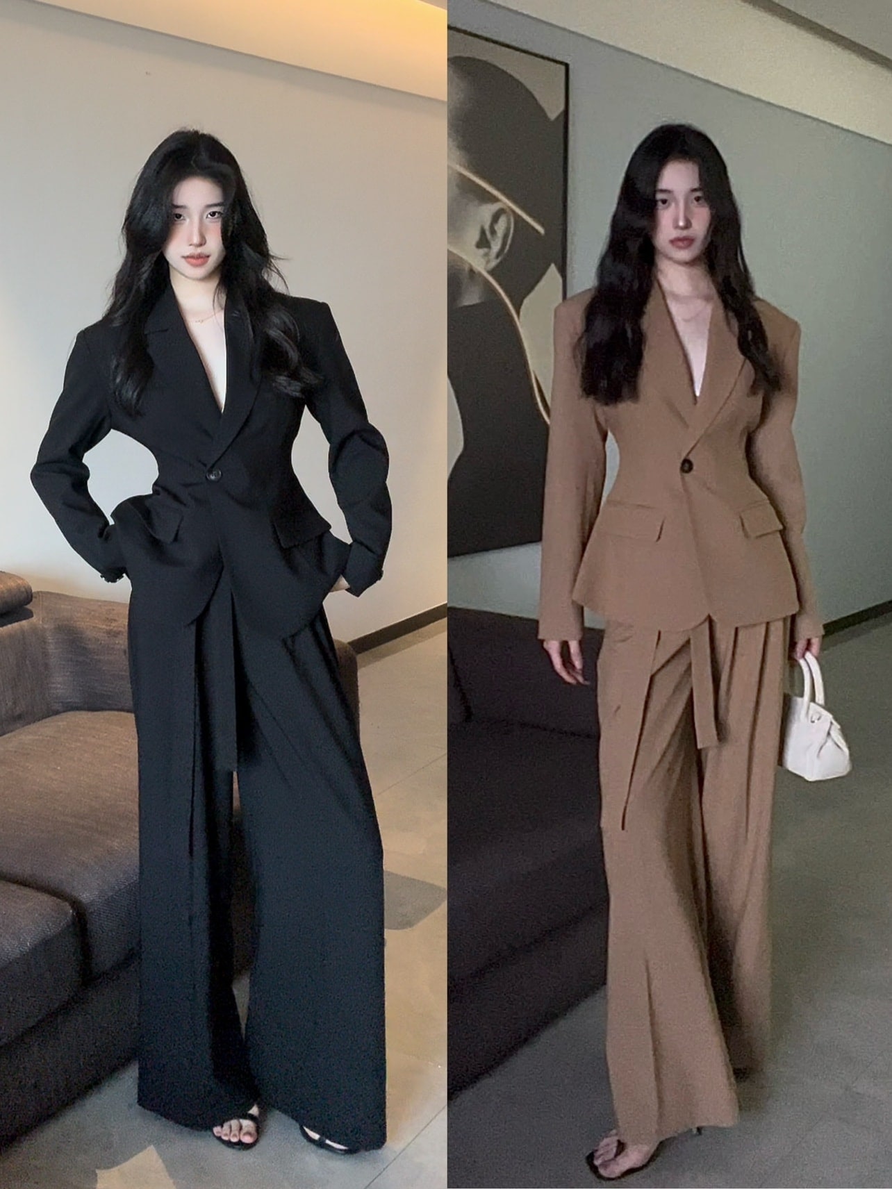 【今季トレンド】新生活応援ビジネス特集 韓系スーツ セットアップ ワイドパンツ 通勤 スーツ アウター ファッション ビジネスウェア 卒業式 卒園式 入学式