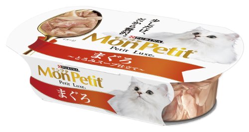 モンプチ プチリュクスカップ 成猫用 まぐろ とろみスープ仕立て 57g48個入り (ケース販売) [キャットフード]