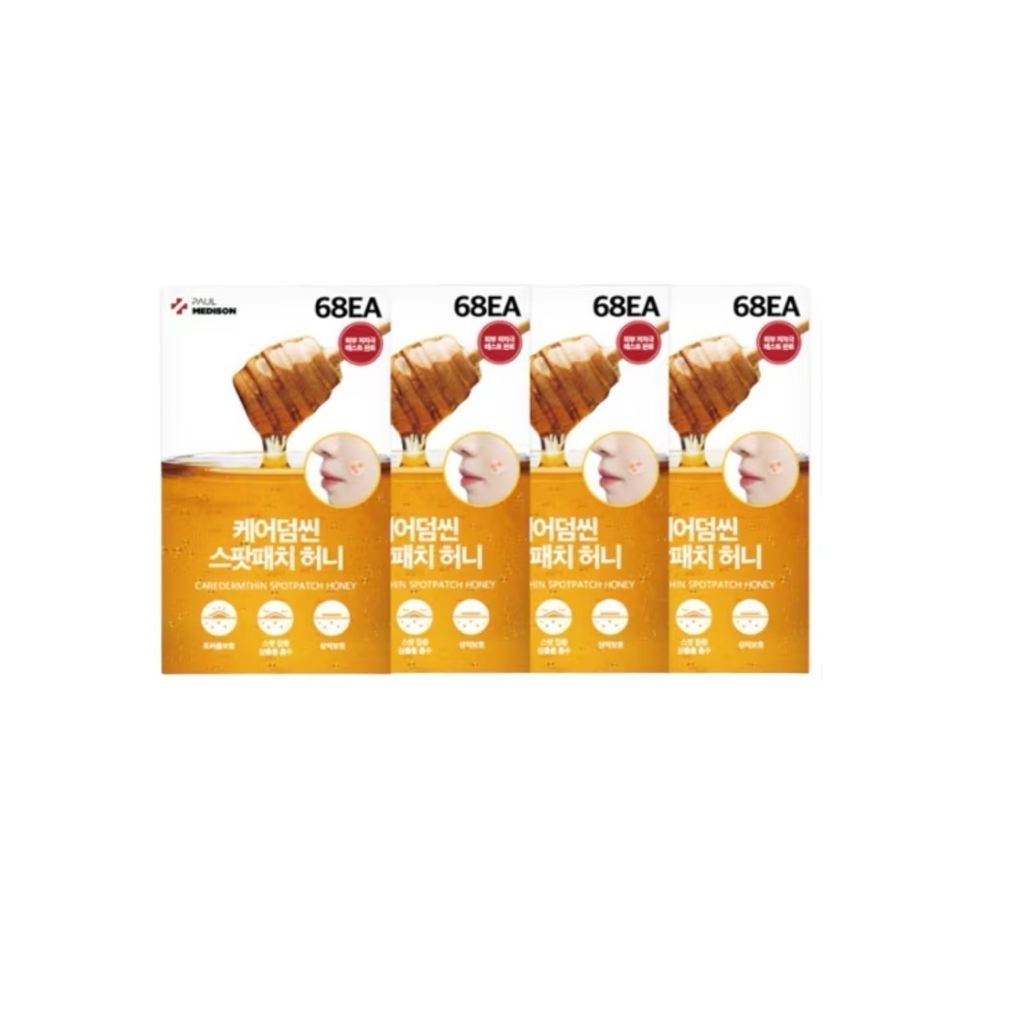 ケアダムシーン スポットパッチ ハニー 68枚*4個