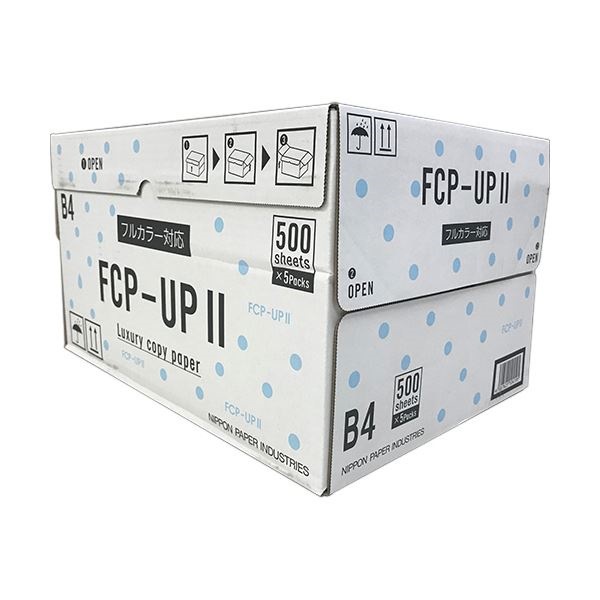 （まとめ） 日本製紙 FCP-UPII B4FCP-UP2-B4 1箱（2500枚:500枚5冊） 5セット