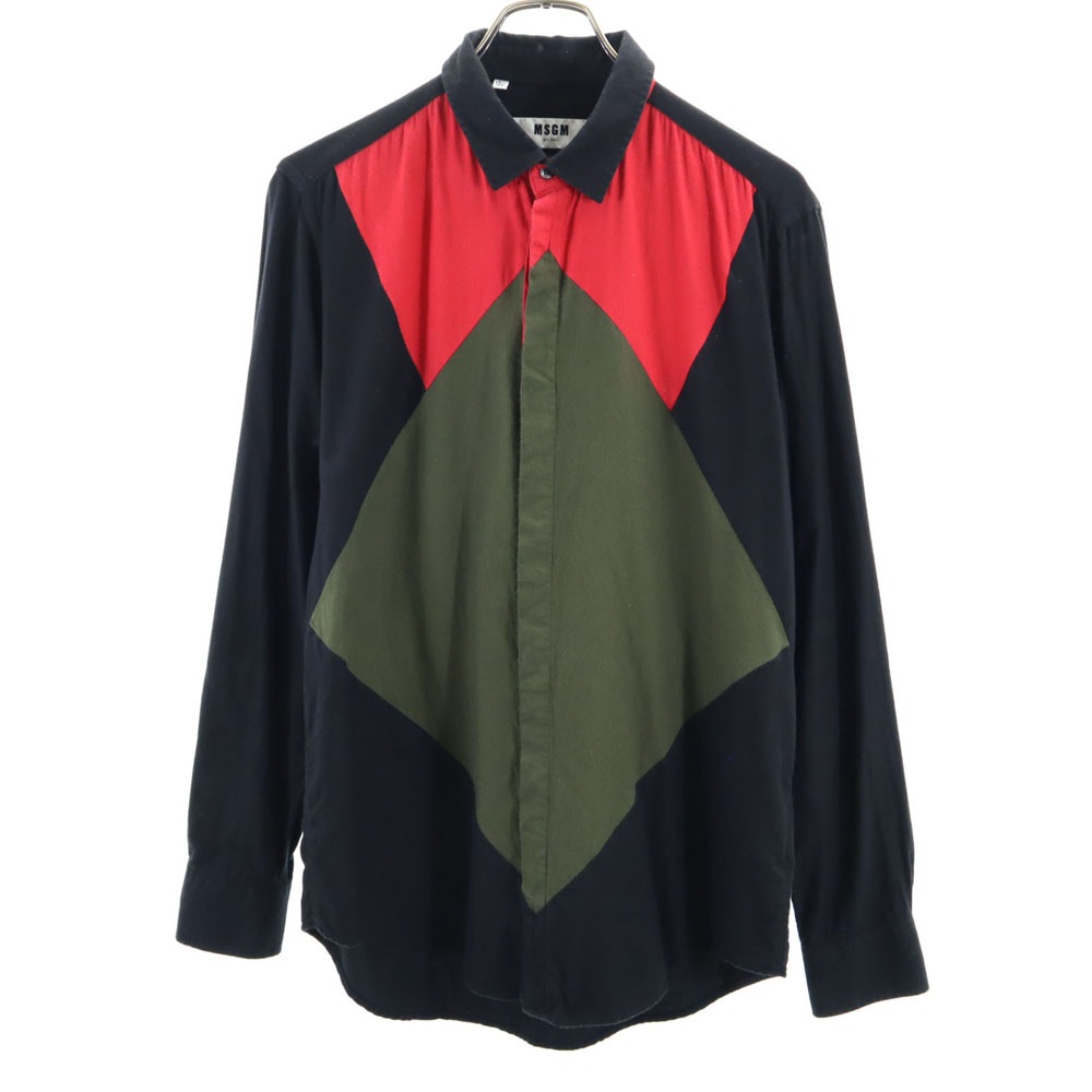 長袖 シャツ 39 黒系 メンズ