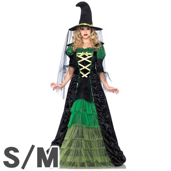 コスプレ 仮装 ストーリーブックウィッチ 大人用 S/M 【 コスプレ 衣装 ハロウィン 仮装 コスチューム 魔女 ゴシックウィッチ 余興 女性用 レディース 魔法使い パーティーグッズ 】