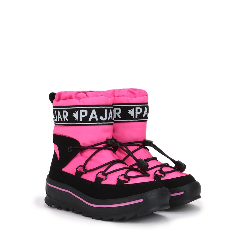カナダ防寒ギャラクシープレミアムブーツネオンピンクキッズ
