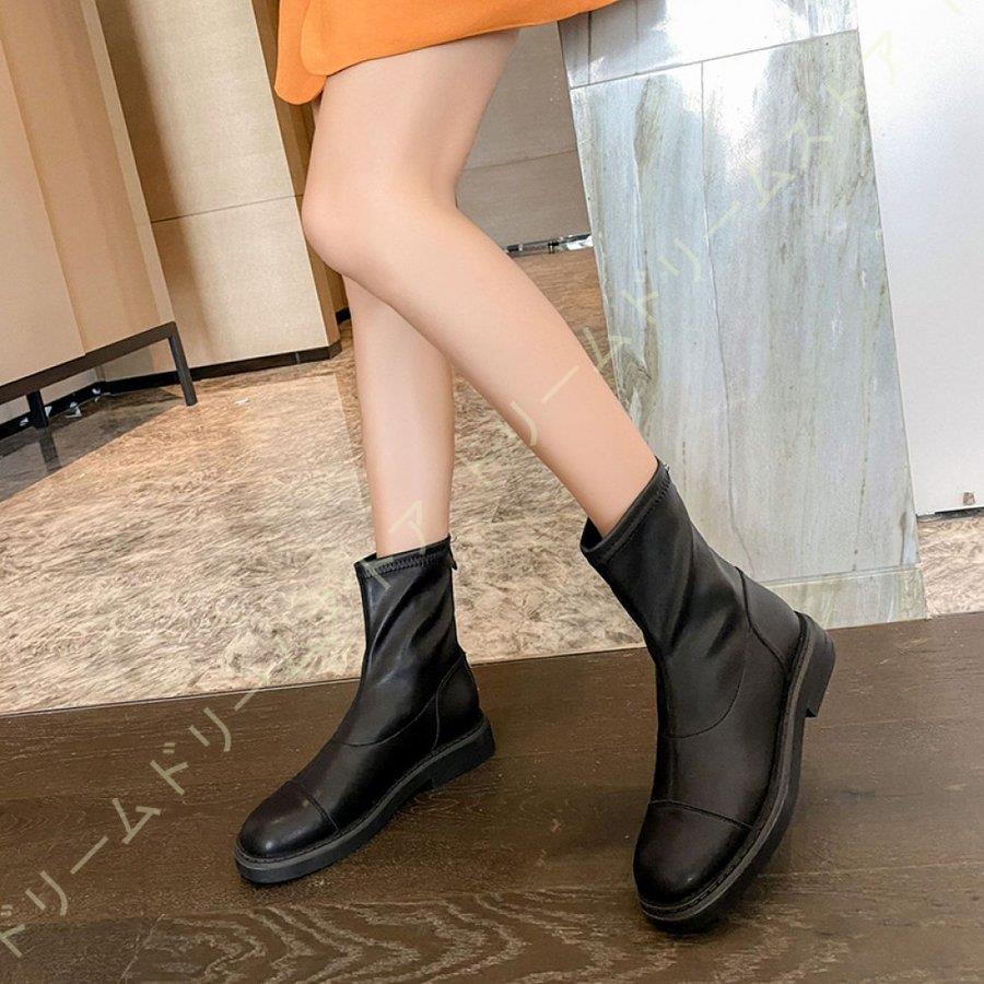 コンフォート レディース 歩きやすい 旅行 ジッパー ショートブーツ 靴 本革 軽量 やわらか 足が痛くならない サイドジッパー ハイカット ファッション 脚長
