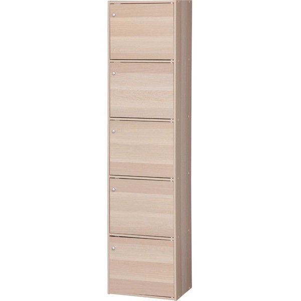 CX-55FD ナチュラル [カラーボックス 5ドアタイプ 5段] メーカー直送