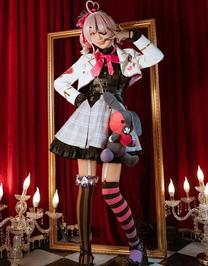 仮装 変装 ハロウィン コスチューム コスプレ衣装 マリアマリオネット レザージャッケト バーチャルライバー VTuber スーツ ハロウィン 2024年新作入荷コスプレ