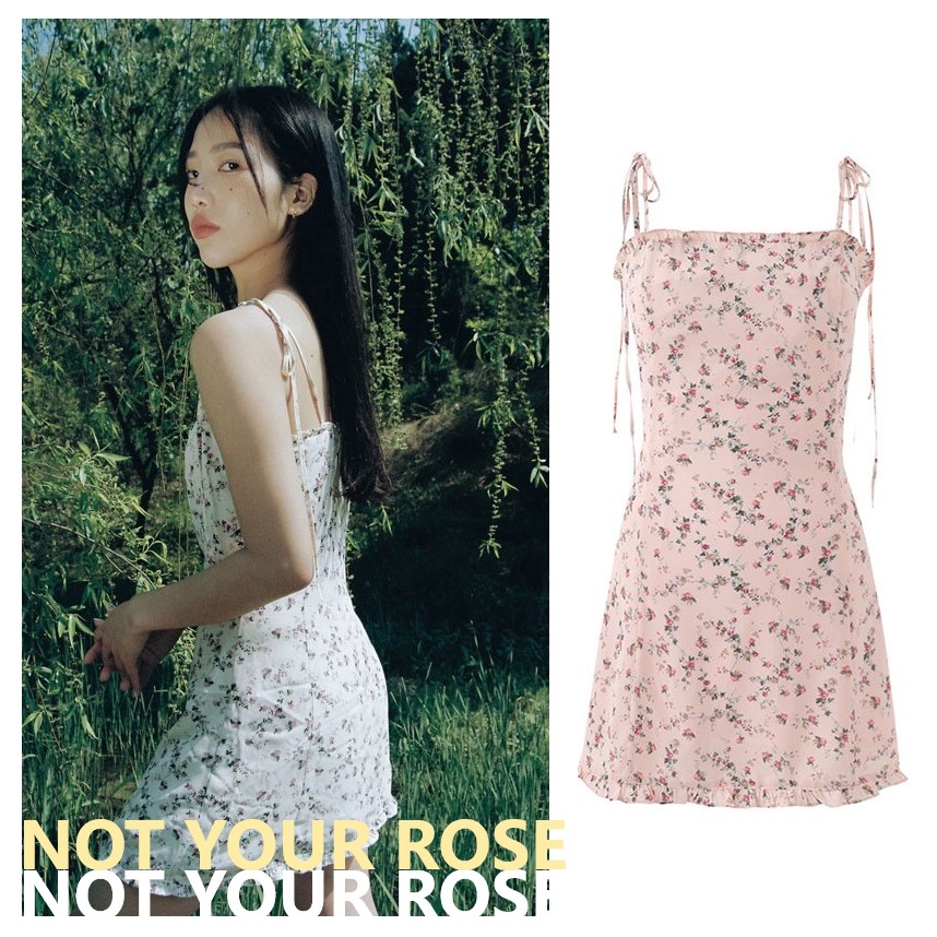 [NOT YOUR ROSE][2023韓国ファッション] Frill mini dress - pink 10,395円