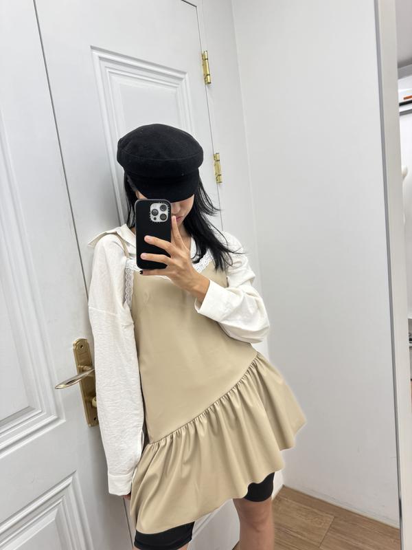 25FW-レザーエミリーブラウス