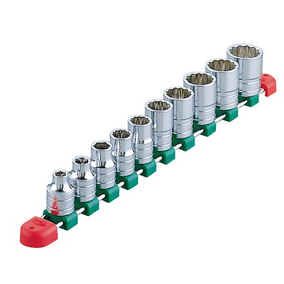 KTC 京都機械工具 12.7SQ ソケットセット 6角/12角 10個組 （mm） TB410XE