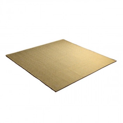 カーム ジャガードラグ 185×185cm イエロー 1293290295502