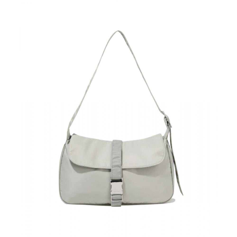 COVERNAT WOMAN クローバーハートグローバックルショルダーバッグベージュ