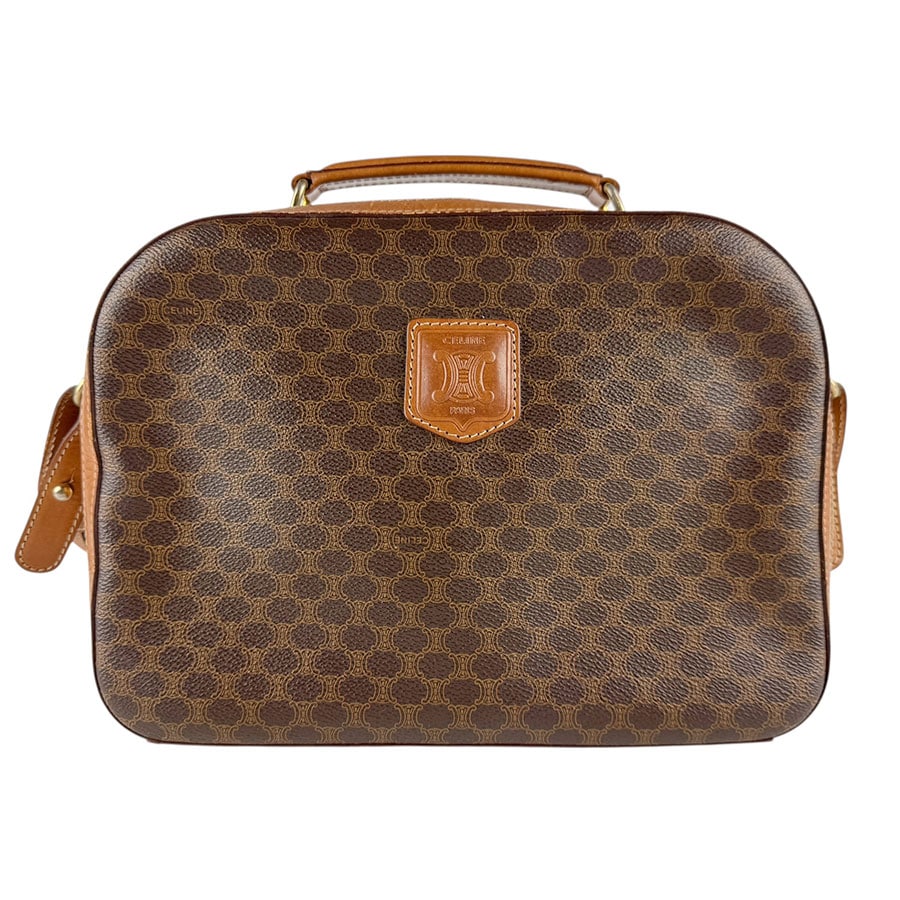 セリーヌ CELINE ショルダーバッグ マカダム PVCコーティングキャンバス ブラウン ユニセックス z8153