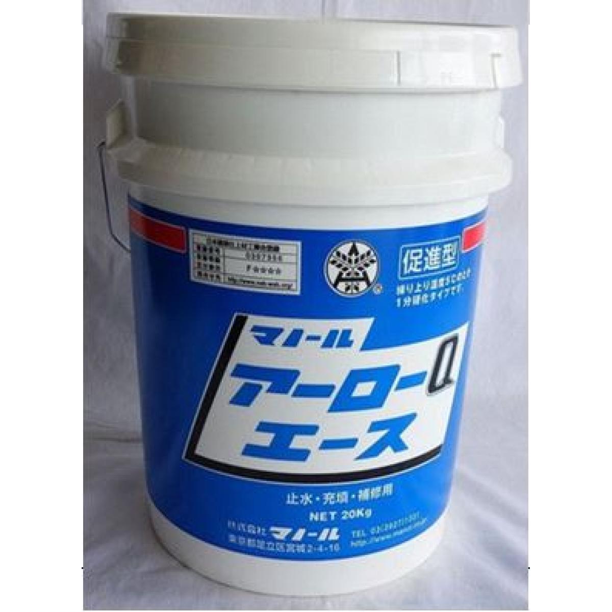 マノール アーローQエース 促進型 20kg 止水 充填 緊急補修 用 水で練るだけ 接着力 防水性 耐水圧性