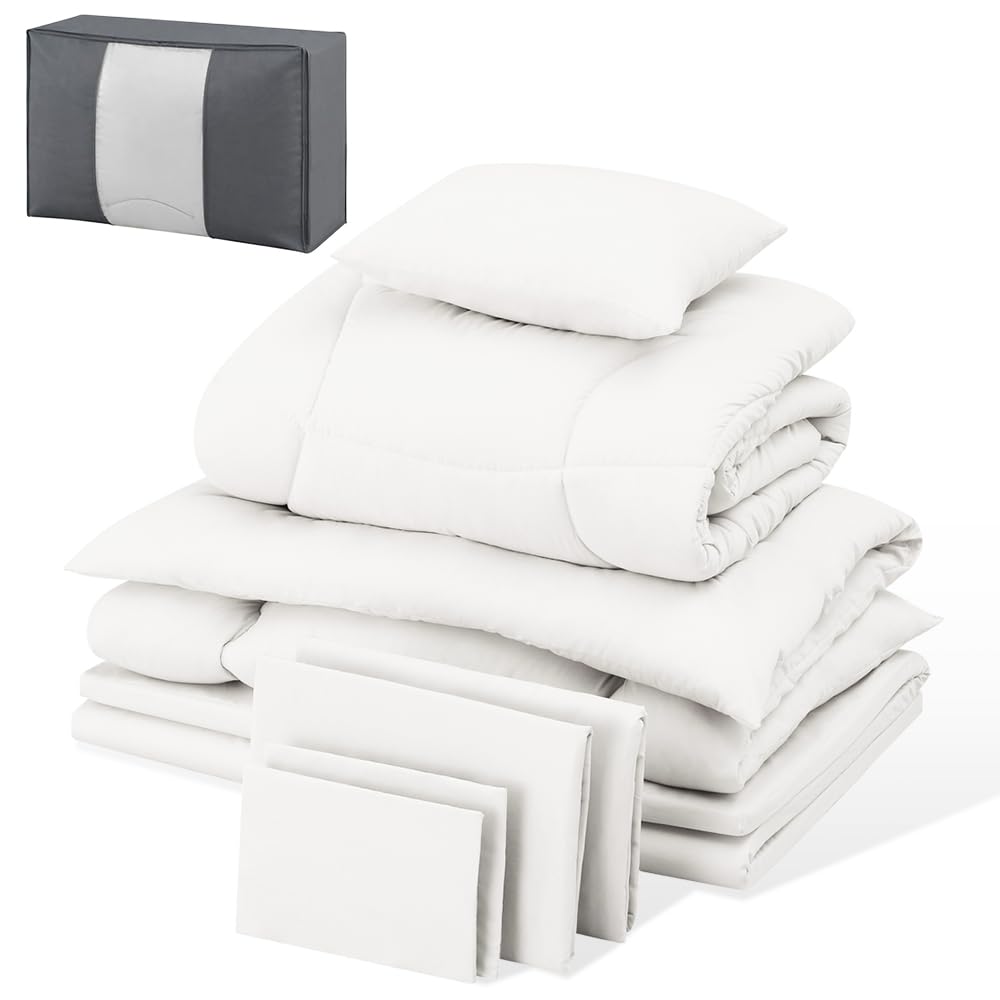 アイリスオーヤマ マットレス付き布団９点セット KFS-M9S ホワイト アイリスオーヤマ