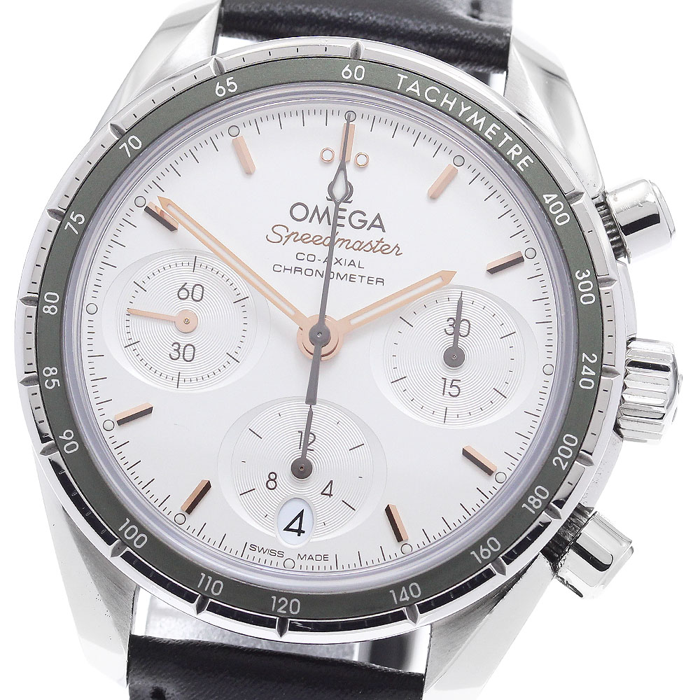 オメガ OMEGA 324.32.38.50.02.001 スピードマスター 38 コーアクシャル クロノグラフ 自動巻き メンズ 美品 保証書付き_894989【中古】