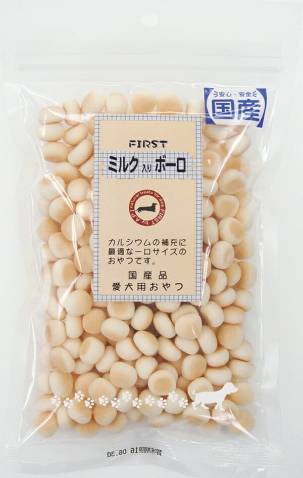 （まとめ買い）エースプロダクツ ミルク入りボーロ 80g 犬用おやつ [x12]