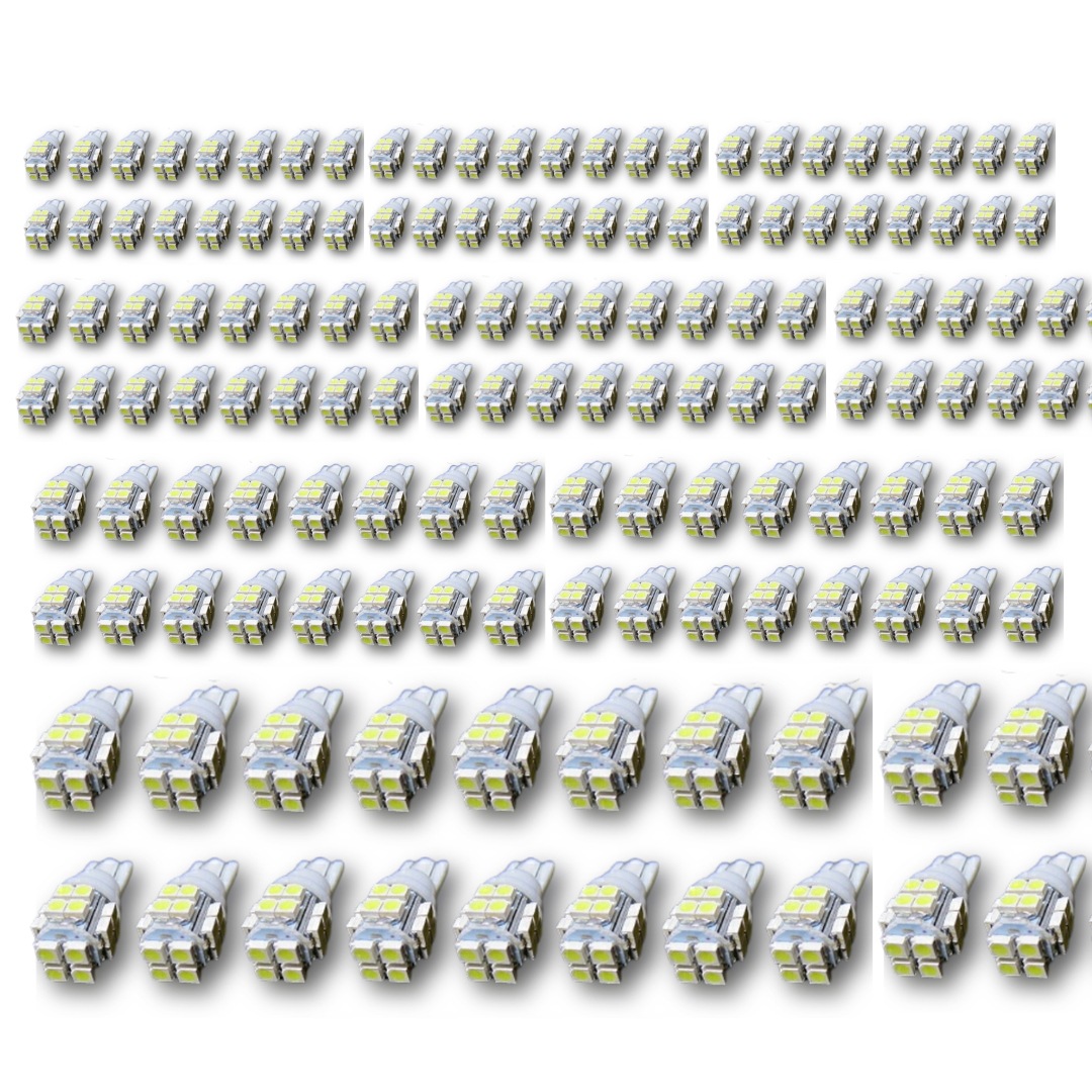 T10 LED D 業販110個セット ポジション ナンバーランプ 3倍光SMD 15連級 4