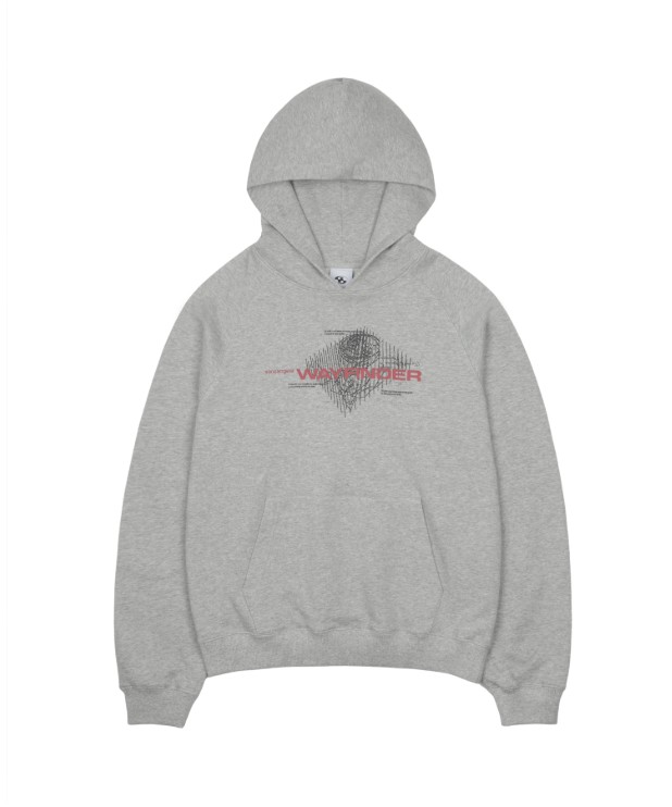 【SANSANGEAR】 25FW WAYFINDER HOODIE : MELANGE GREY