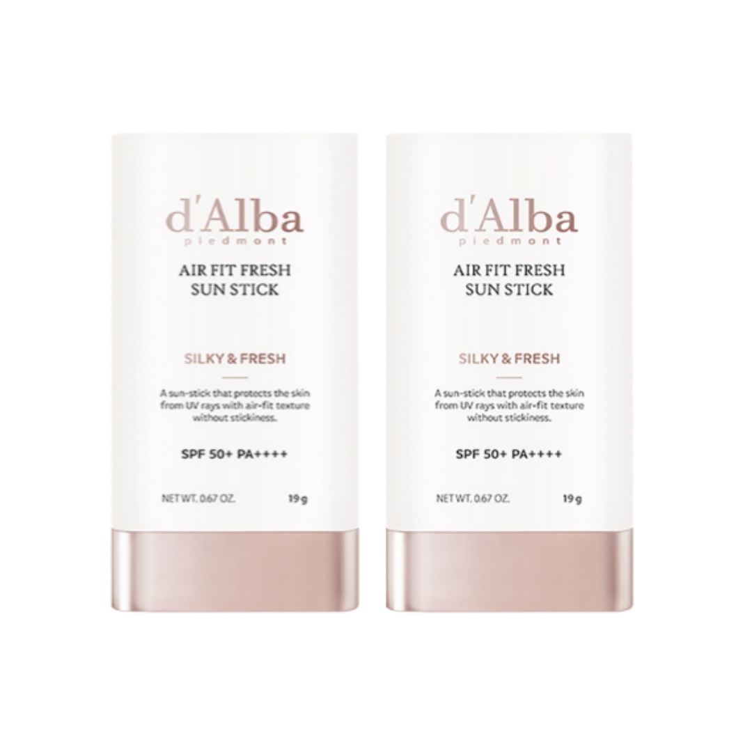 【ビガンUVケア】 エアフィットフレッシュサンスティック SPF50+ PA++++ 19g×2本 顔用 ボディ用 スティックタイプ 軽量密着 無香料 天然由来成分 毛穴皮脂ケア 保湿クリ