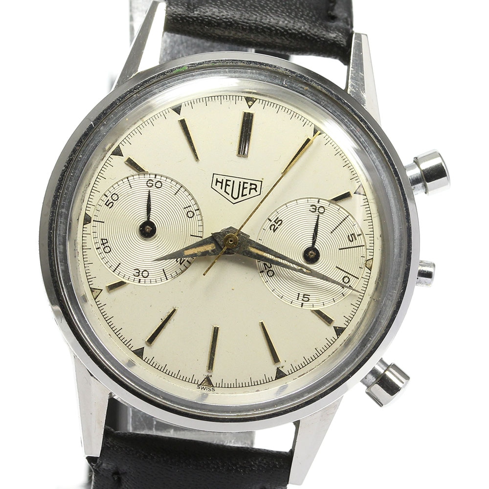 ジャンク【Heuer】ホイヤー クロノグラフ cal.92 手巻き メンズ【中古】