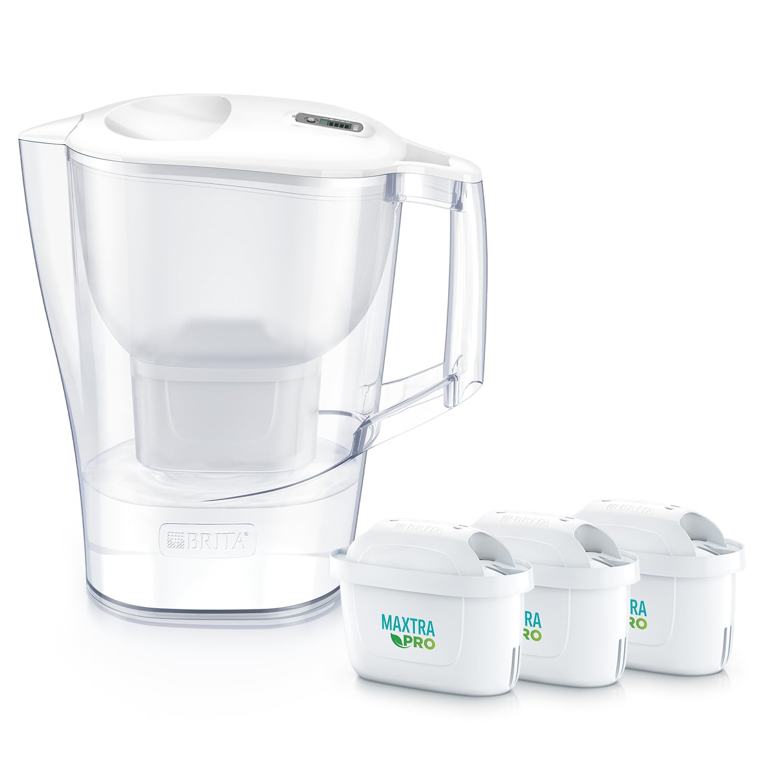 浄水器 ポット型 PFOS/PFOA除去試験済 ろ過水容量:1.75L(全容量:3.5L)日本正規品アルーナXL マクストラプロ ピュアパフォーマンス カートリッジ 3個付