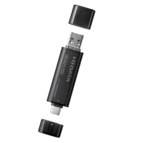 アイ・オー・データ機器 SSPQ-USC1 外付けSSD 1TB USB-A・USB-C接続 Windows Mac対応 ブラック