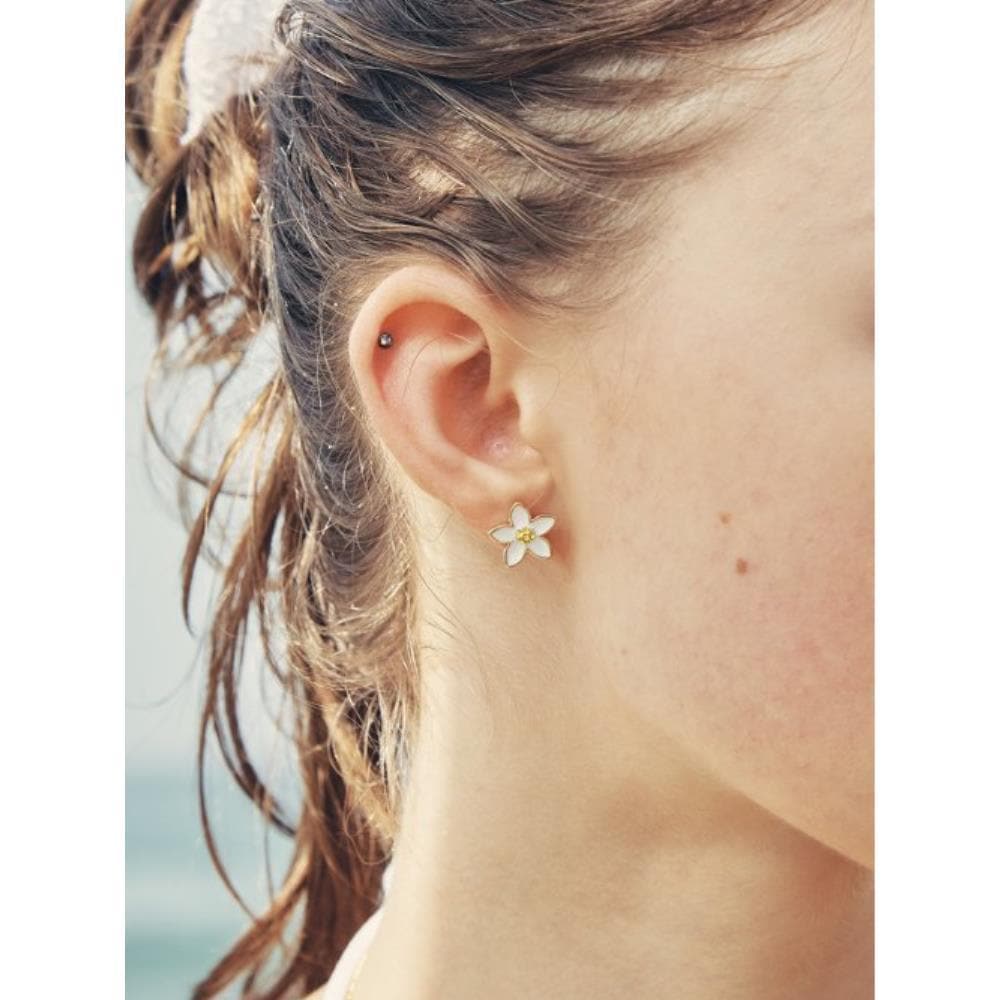 VINTAGE HOLLYWOOD Plumeria Earrings VH2336EA007B