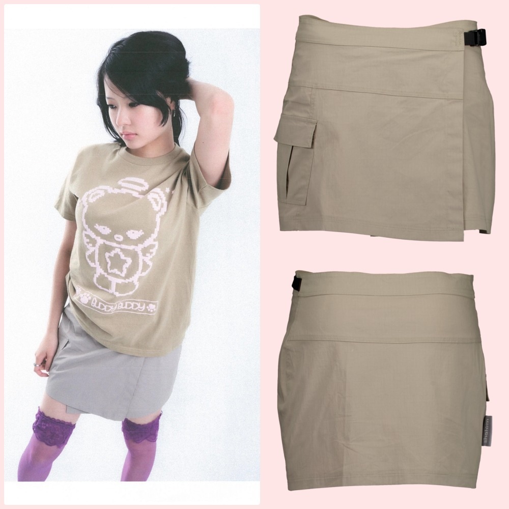 【Shalom】POCKET MINI SKIRTS BEIGE