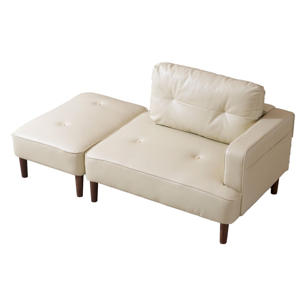 2-3人掛けソファー Ｌ字ソファー　ソファ ソファベッド PUレザー カウチ 自由レイアウト ダイニングソファー オットマン コーナーソファー おしゃれ カウチソファ 5WAY 左右に使える