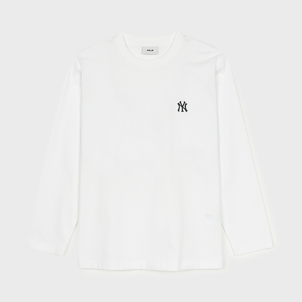 MLB [MLB] ベーシックルーズフィットロングスリーブTシャツ NY (ホワイト)