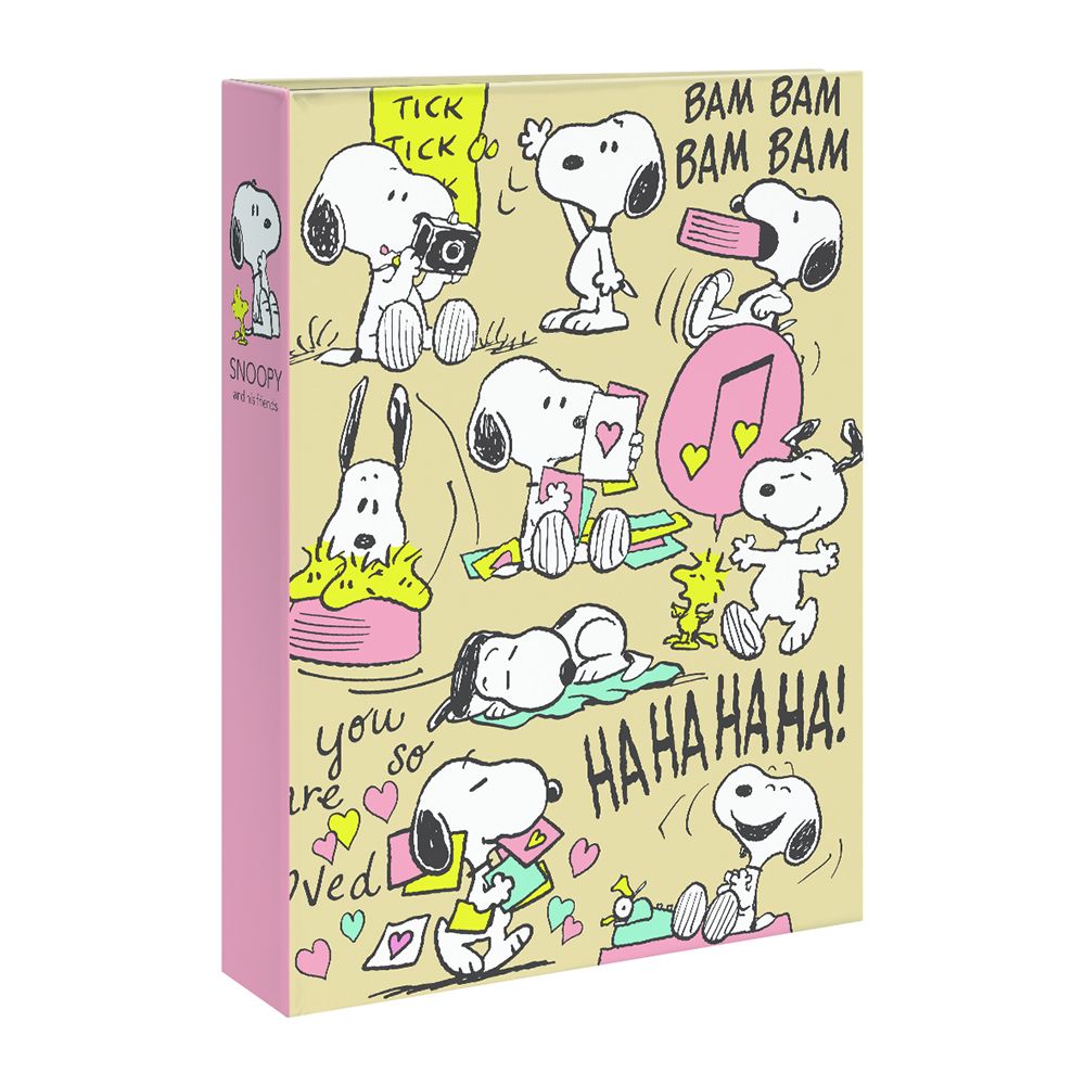 （まとめ買い）ポケットアルバム L判 3段 180枚 スヌーピーB 1PL-1504-2 [x3]