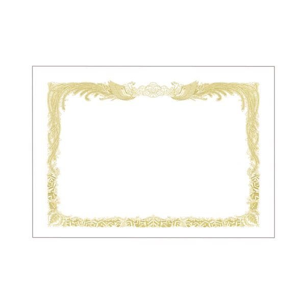 （まとめ） TANOSEE 賞状用紙 白 A3 タテ書用 1冊（10枚） [x10セット]