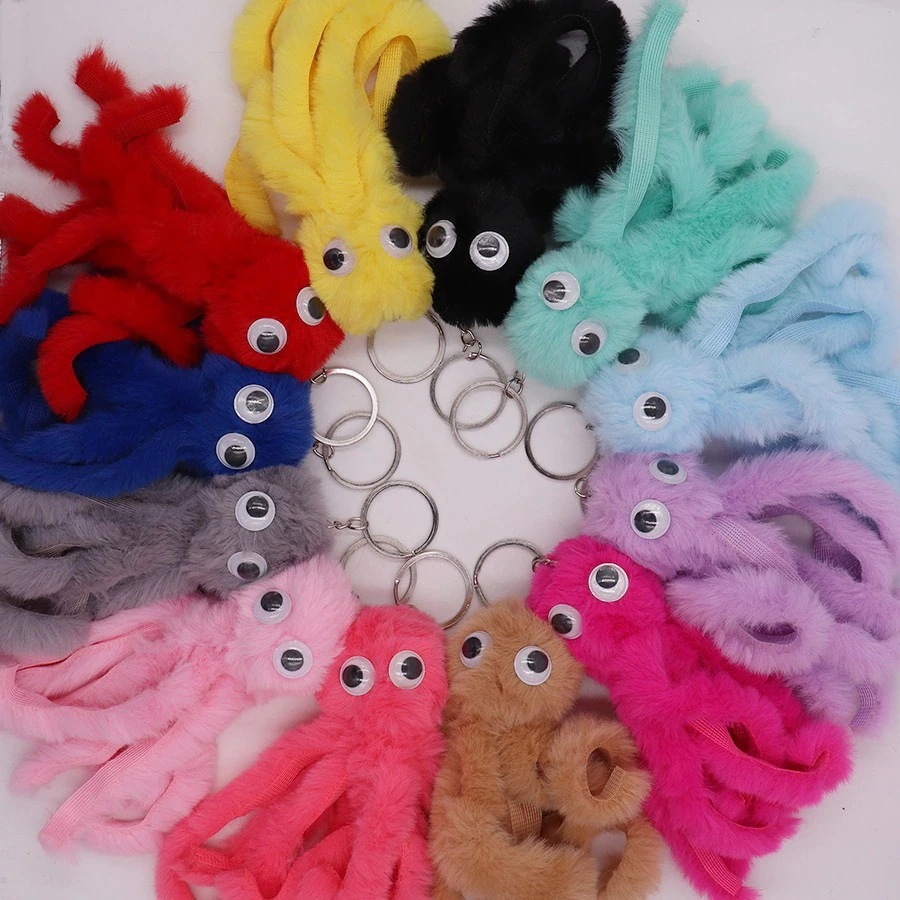 オレンジ色タコ型ぬいぐるみキーホルダー タコ ぬいぐるみの通販 by スーモ's shop｜ラクマ