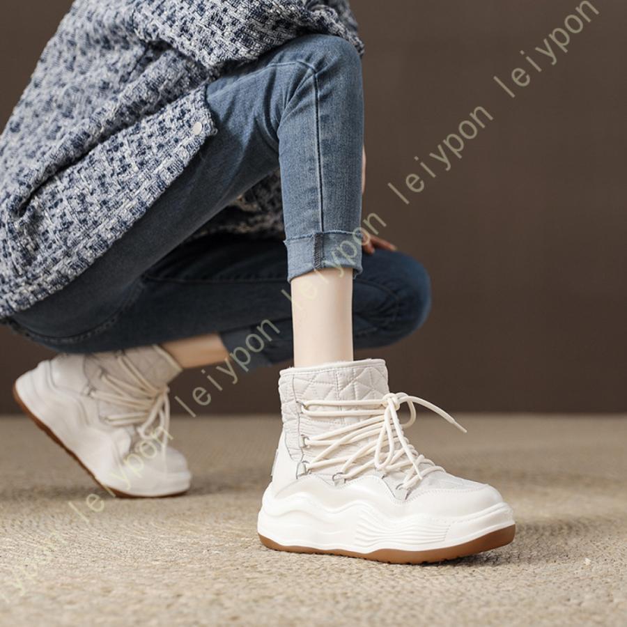 スノーブーツ レディース 裏起毛 ボアシューズ レディース 防寒 保温 スノーシューズ 冬靴 ウィンター 防寒靴 レディース 雪靴 ショートブーツ