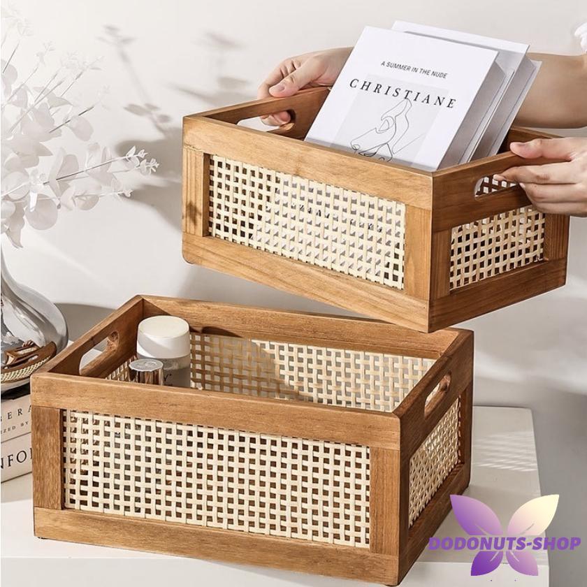 [7月新品-大ヒット中]アクセサリー トレイ 小物 ウッド バンブー 収納 バスケット 大小2点セット 全2色 韓国アクセサリー トレイ 小物 ウッド バンブー 収納 バスケット 大小2点セット 全2