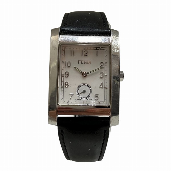 フェンディ FENDI スモセコ 7000G クォーツ ホワイト文字盤 腕時計 メンズ【中古】