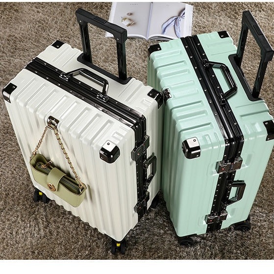 トランク大容量アルミニウムフレームのトロリーケースミュートユニバーサルホイールボードケース耐久性アンチフォールパスワードボックス