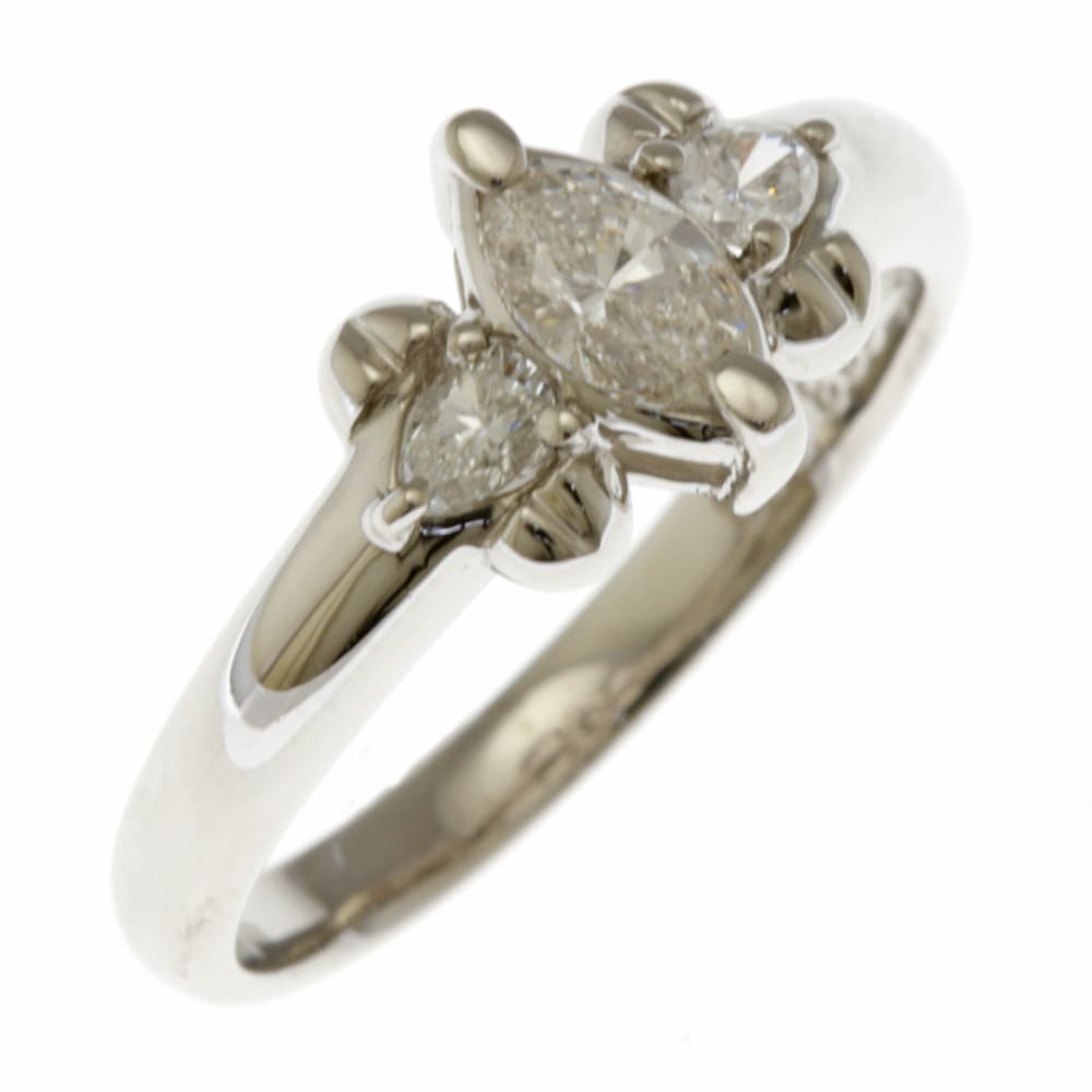 リング 指輪 12.5号 Pt900プラチナ ダイヤモンド 中古 美品