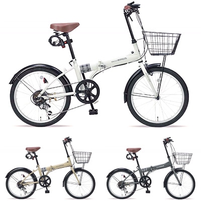 MYPALLAS 折畳自転車 20インチ シマノ6段変速 オールインワン MF205 SERENO