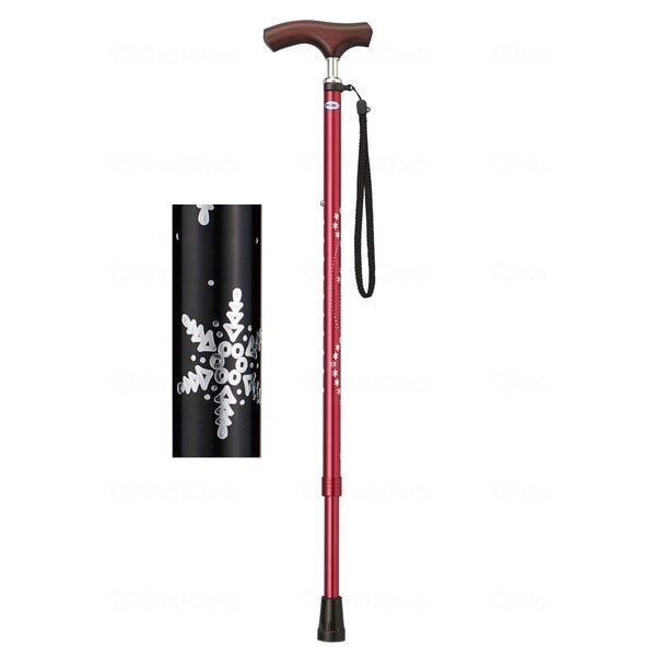 ミキ キララケイン 雪柄 黒 MRZ-17001 メーカー直送