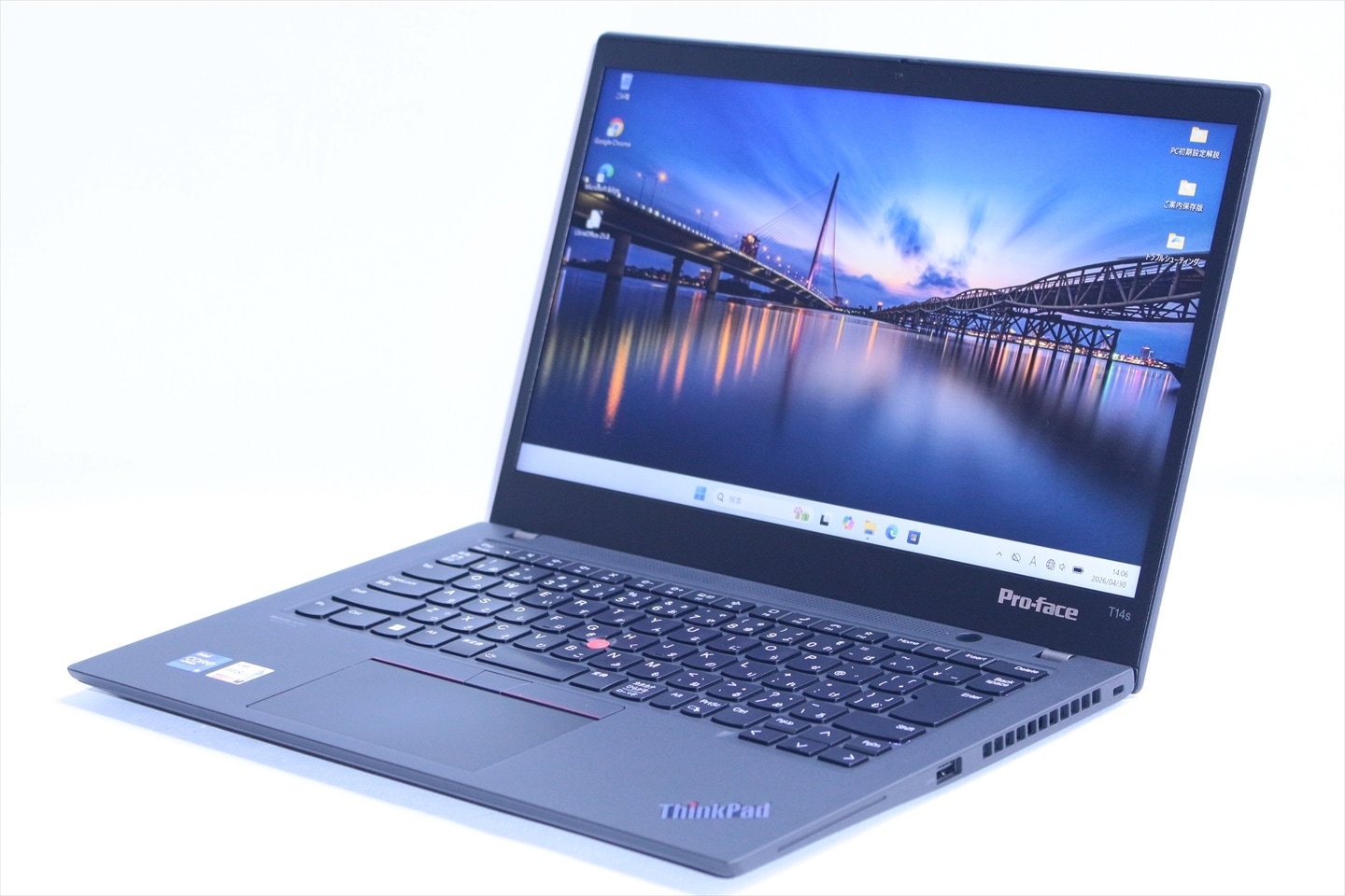 即配 良好品 2022年タッチ液晶快速モデル ThinkPad T14s Gen2 i5-1145G7 16G 256G 14.0FHD WiFi6 Office バッテリー良 AAA評価