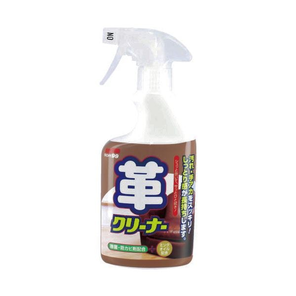 （まとめ） ソフト99しっとり長持ち革クリーナー 400ml 20527 1本 [x5セット]