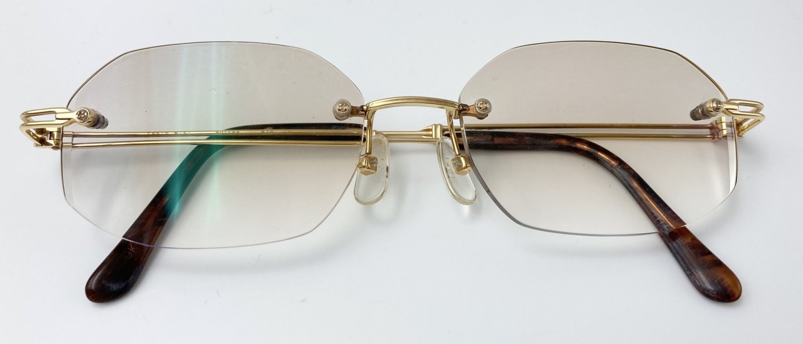 K18　AU-244　SUPER SMOOTH　度入り　メガネ