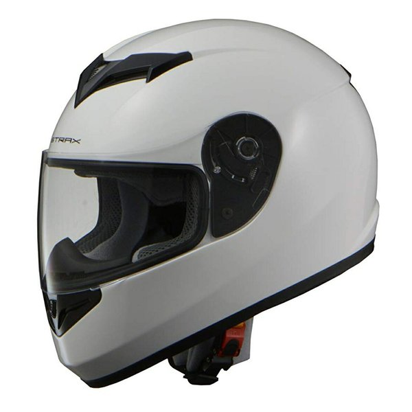 バイクヘルメット フルフェイス STRAX ホワイト LLサイズ 61-62cm未満 SF-12 SF12ホワイトLL