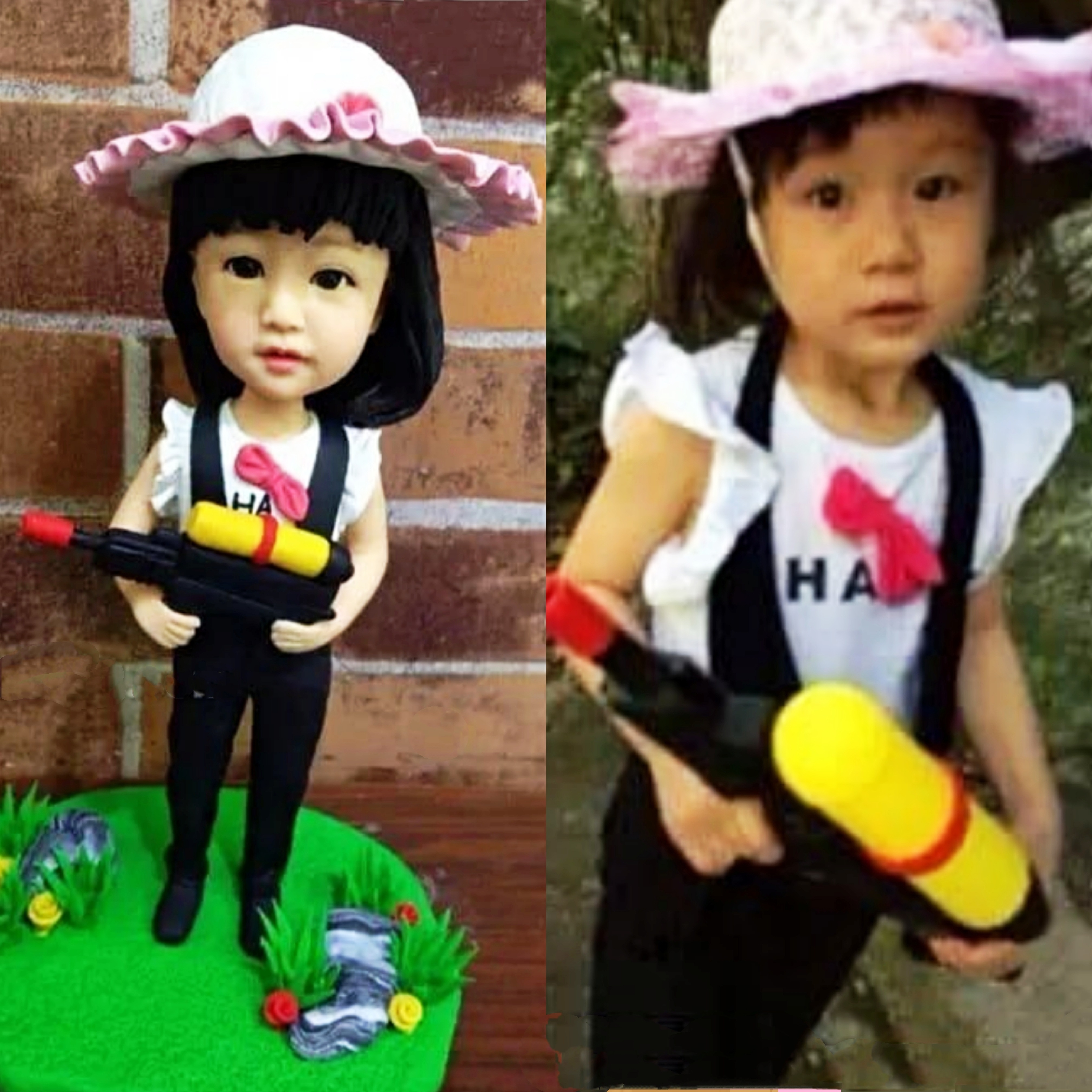 【オーダーメイド】3D肖像画 似顔絵 写真 人形 フィギュア 誕生日 ベビー 赤ちゃん キッズ 子供 幼児 出産祝い