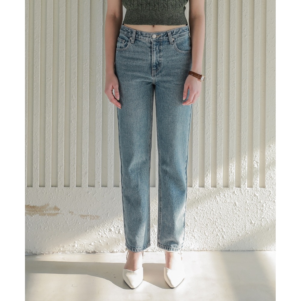 LOSSYROW ロッシーボーイフィットデニムパンツ_ブラッシュブルー