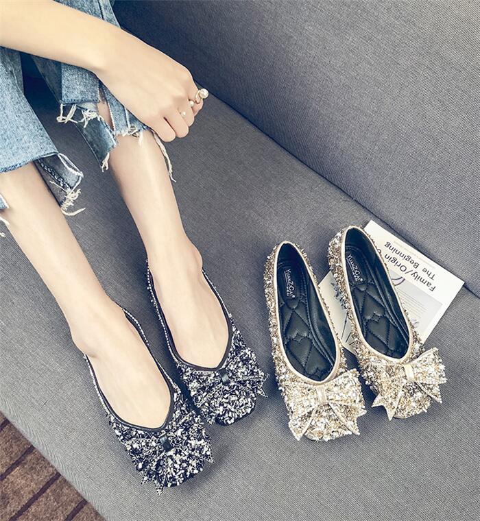 パンプス 痛くない vカット キラキラ　オフィス ローヒール ぺたんこ ラインストーン　バレエシューズ　フラットパンプス トゥ 走れる ぺたんこ　クッション入り　フラットシューズ 通勤 パンプ