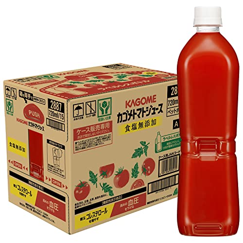 カゴメ トマトジュース　食塩無添加　ラベルレス 720ml15本 [機能性表示食品] 4,814円