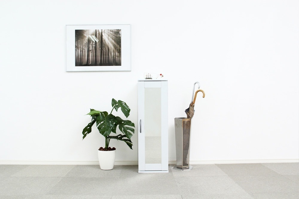 シューズボックス ラック 棚 下駄箱 靴箱 玄関収納 おしゃれ ナチュラルモダン 鏡 ミラー 姿見 連結 キャビネット 木製 幅29cm