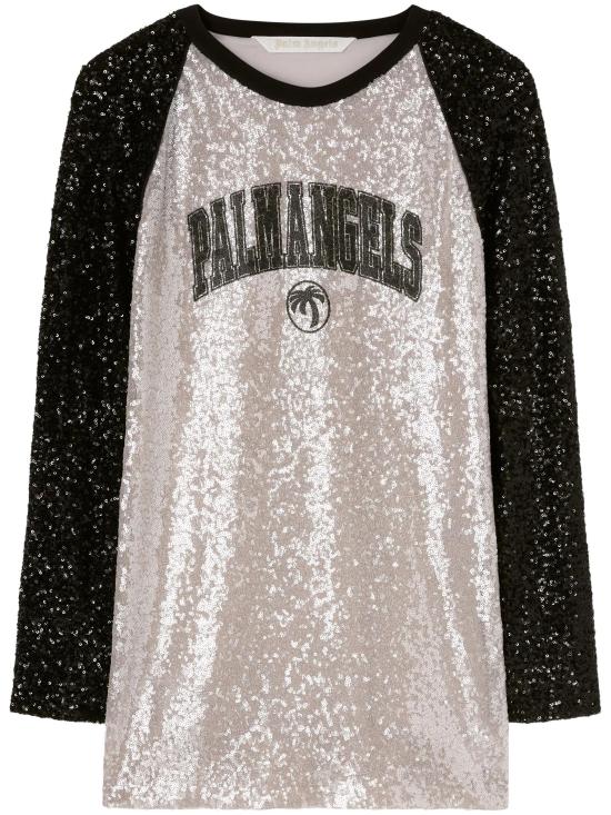 PALM ANGELS Women Mid Skirts PWDB255S25FAB001 0910 GREY BLACK